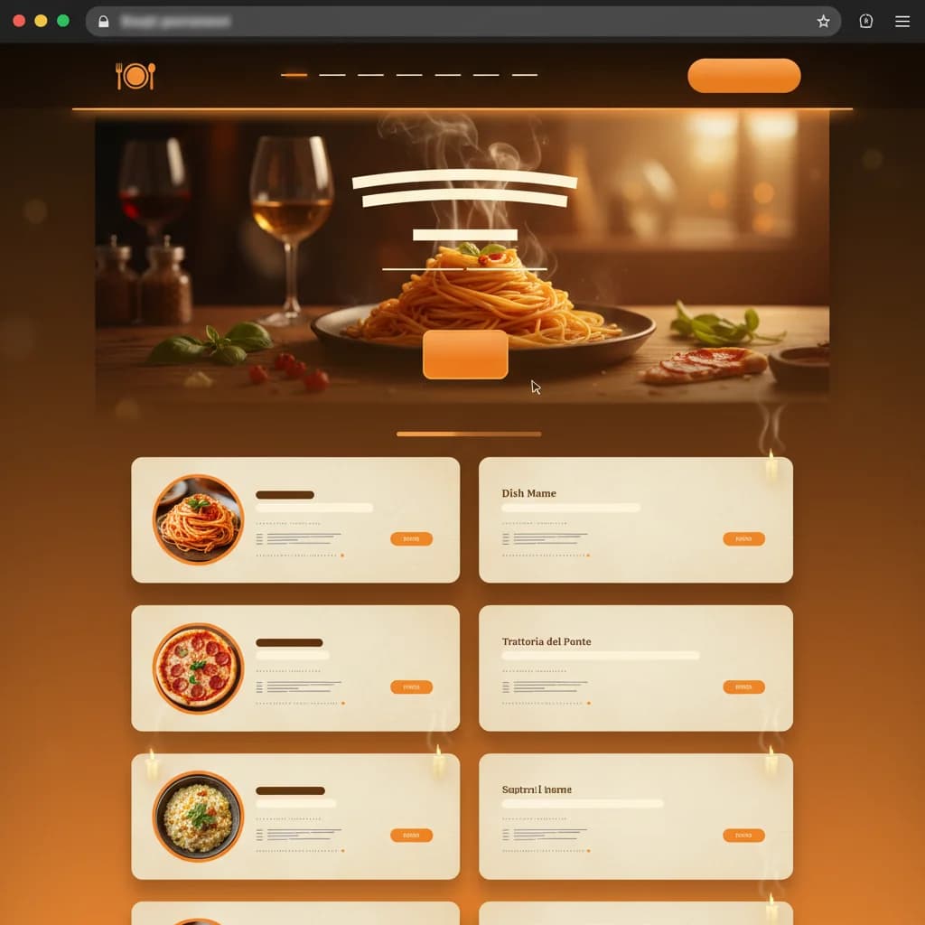 Restauracja — przykładowy projekt strony