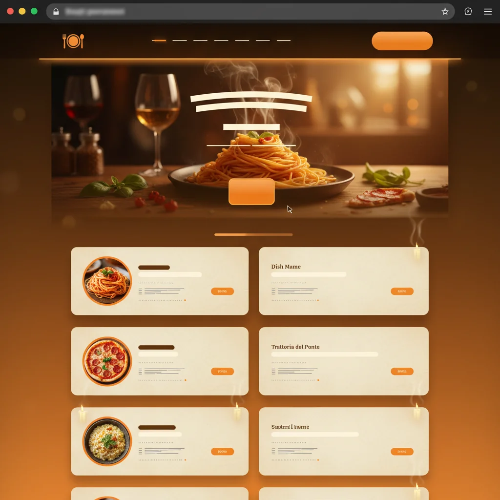 Restauracja — przykładowy projekt strony